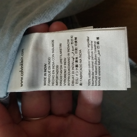 Calvin Klein Jeans mens short sleeve button down leaf print shirt blue XL EUC - Picture 3 of 9